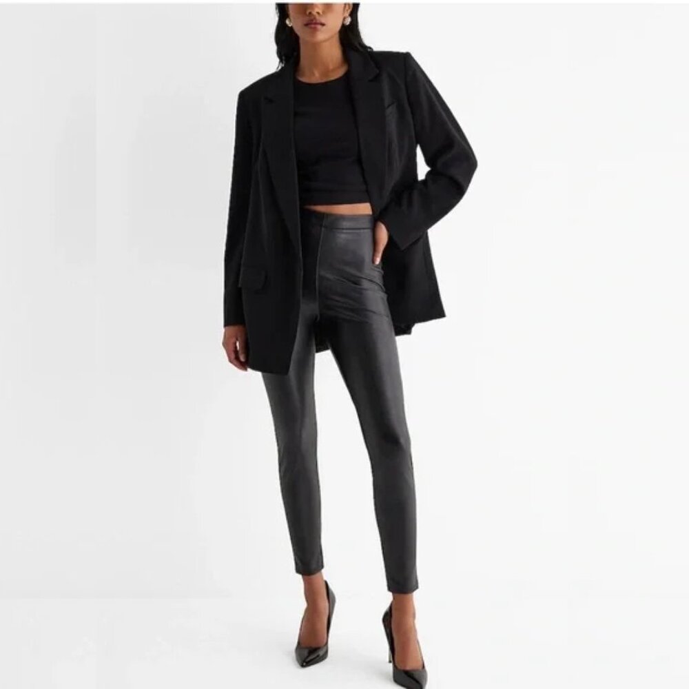 Express Faux Leather Ankle Leggings